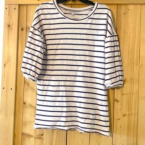 Spirit of Grace dress size small white and navy striped dress